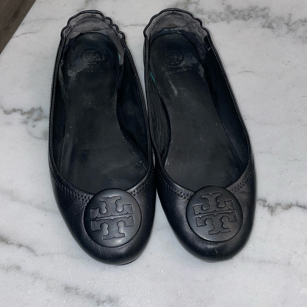 Tory Burch Black Flats size 8